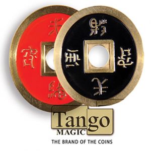 MONEDA CHINA NEGRA/ROJA